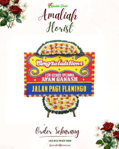 Bunga Papan Congratulation di Lebang